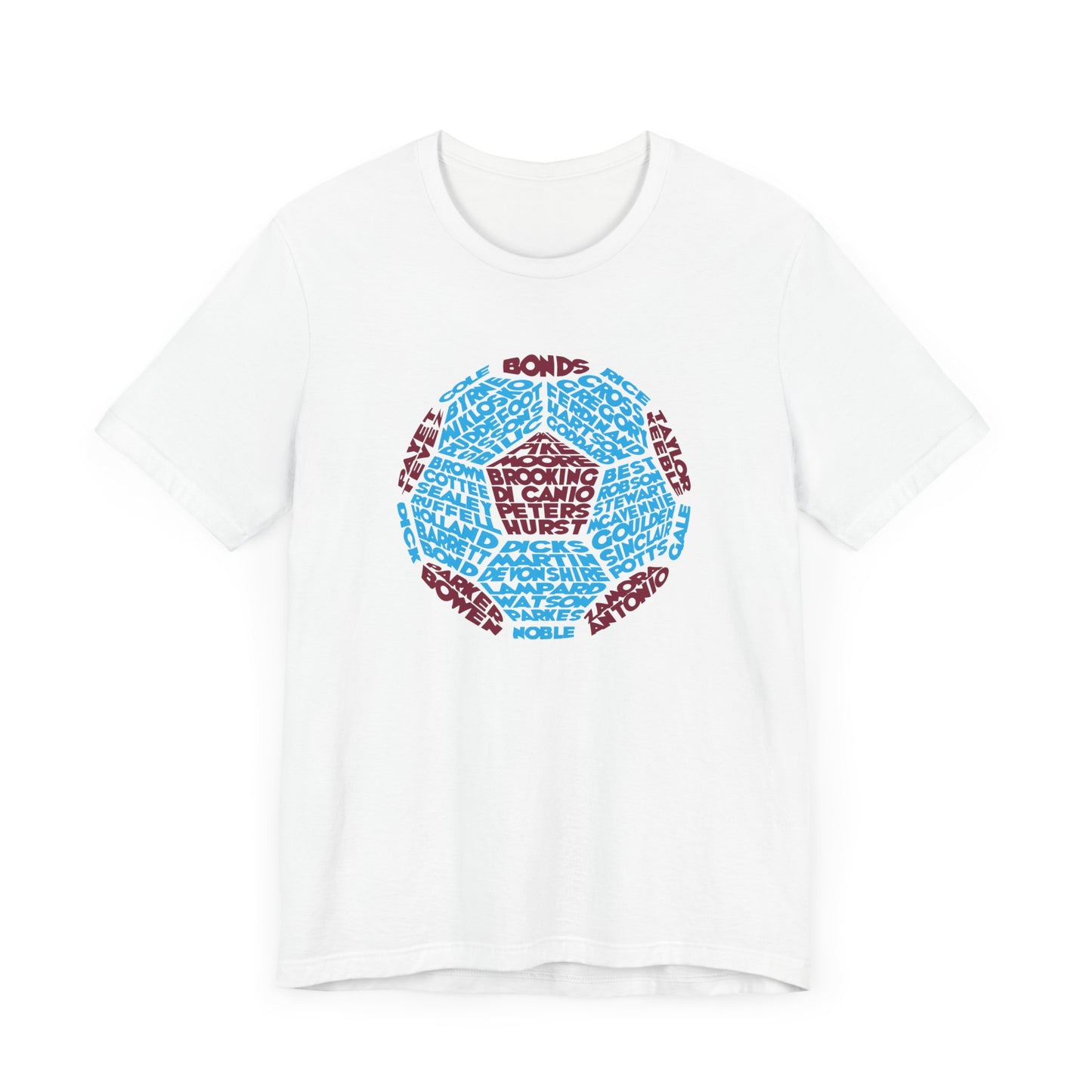 West Ham United T-Shirt featuring 51 legends of the club